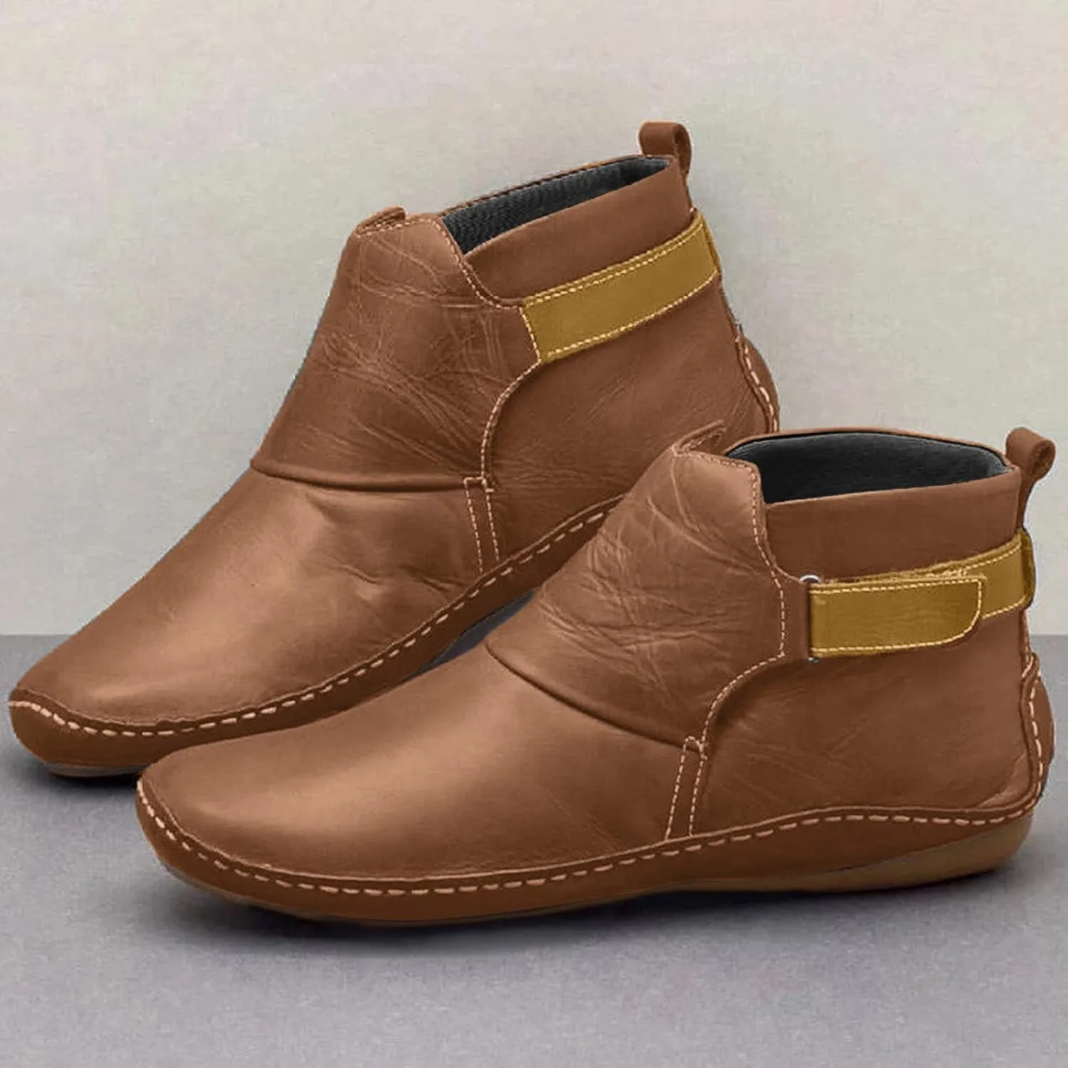 2024 Heel Ankle Boot Leather Ankle Booties Wide Width Ankle Boots for Women Medium Heel Womens Boots Ankle Wide Comfort Ankle Boots for Women Womens Leather Ankle Boots Size 8