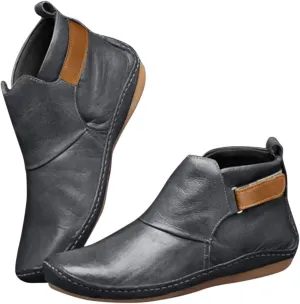 2024 Heel Ankle Boot Leather Ankle Booties Wide Width Ankle Boots for Women Medium Heel Womens Boots Ankle Wide Comfort Ankle Boots for Women Womens Leather Ankle Boots Size 8