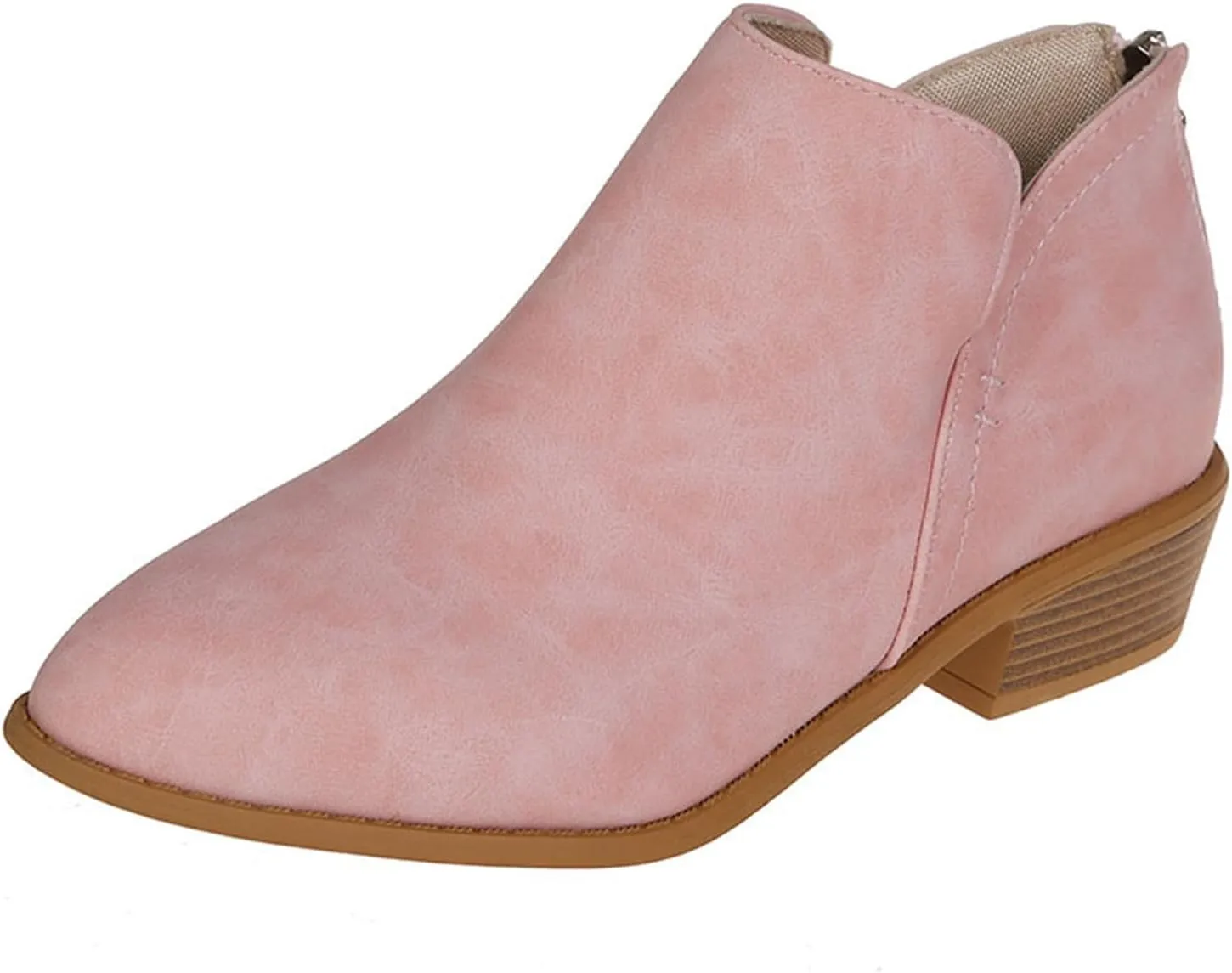 Ankle Platform Boots for Women Womens Leather Ankle Boots Lace Up 2024 Fall Boots Women Comfy Slip-On Leather Ankle Boots Women Boots Ankle Wide Width Leather Ankle Boot Women