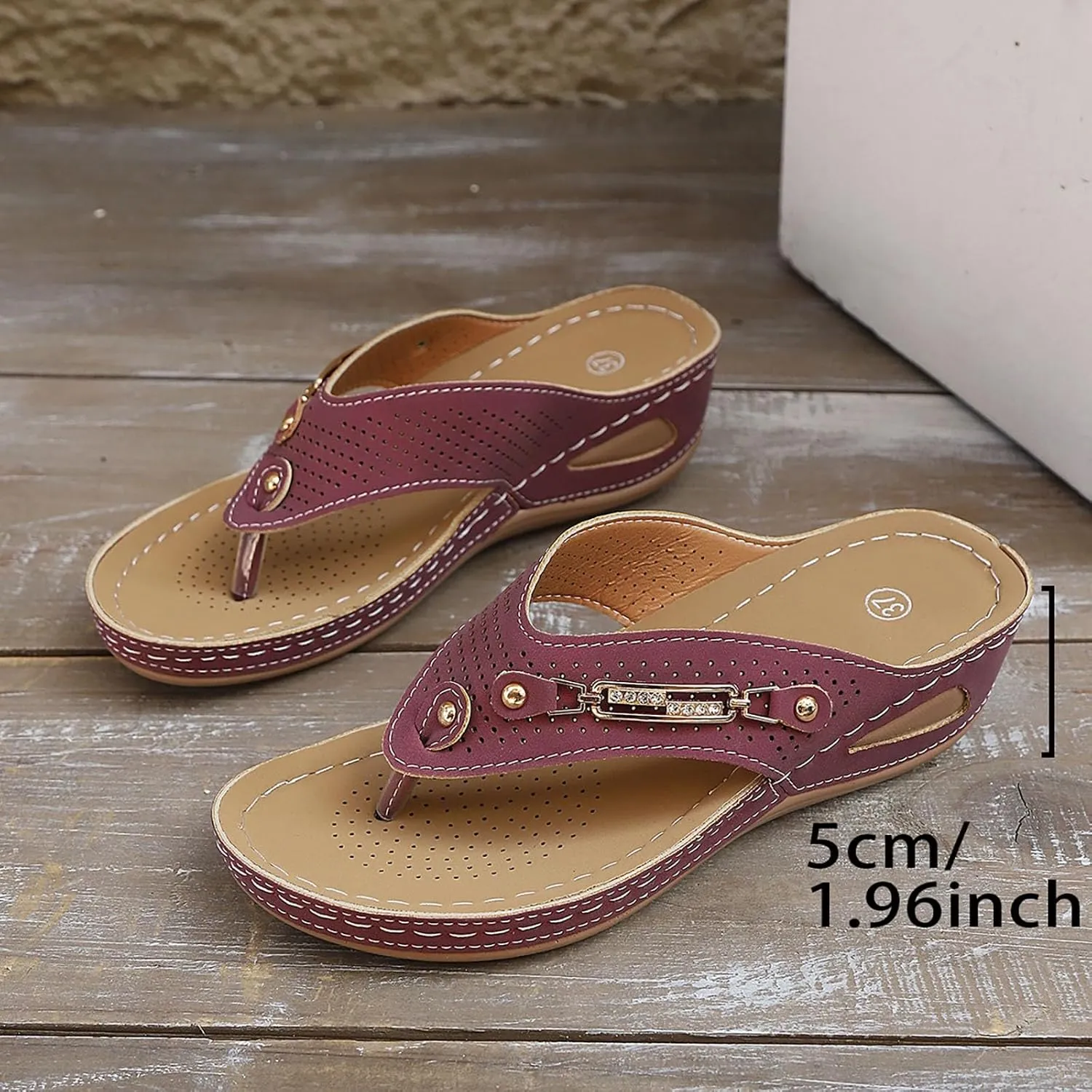 Avylays Orthopedic Sandals for Women,Breathable Mesh Sports Sandals With Non-Slip Sole,Wedge Heel Thick-Soled Sandals