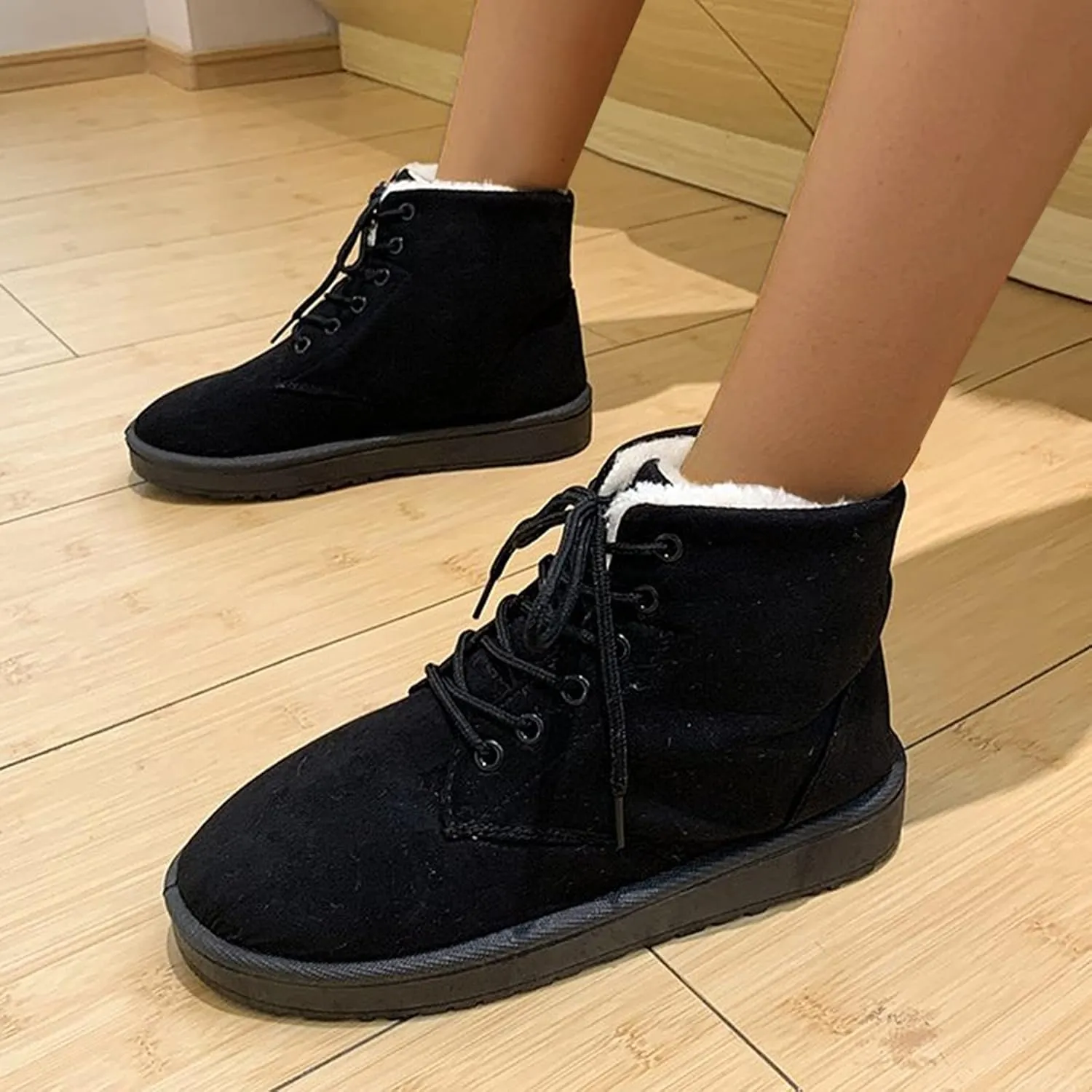 Boots for Women for Winter Ankle Winter Boots for Women 2024 Leather Ankle Boots for Women No Heel Ladies Ankle Boots Low Heel Dress Boots Ankle High Ankle Boots Women Size 11