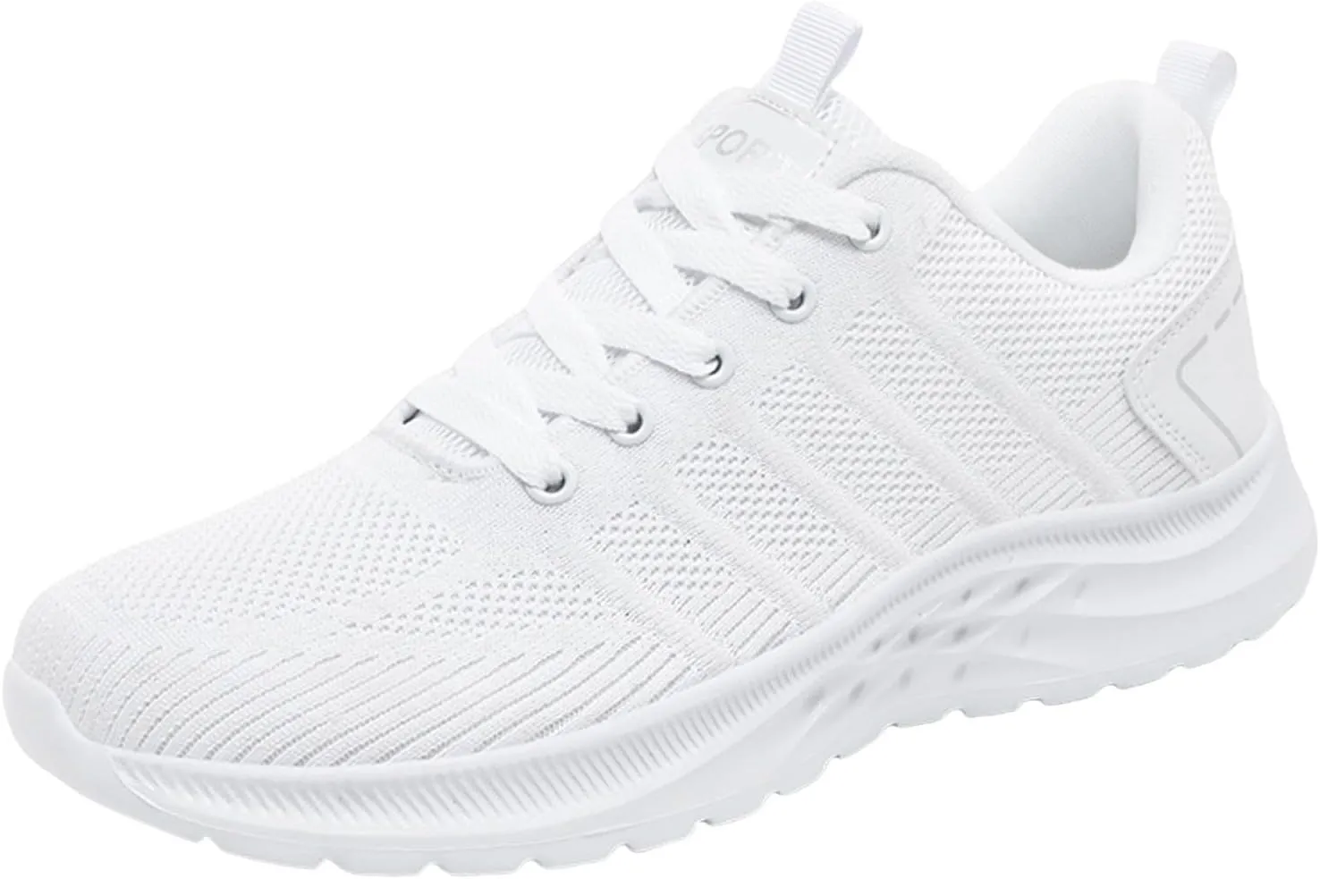 Breathable & Comfortable Sneaker Men Sports Shoes Fashionable Couple Simple and Solid Color Thick Bottomed Flat Mesh