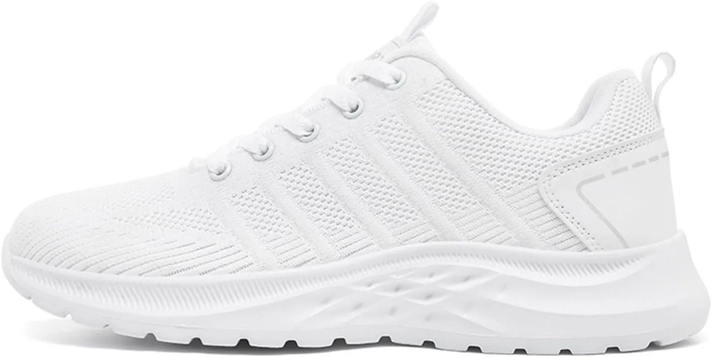 Breathable & Comfortable Sneaker Men Sports Shoes Fashionable Couple Simple and Solid Color Thick Bottomed Flat Mesh