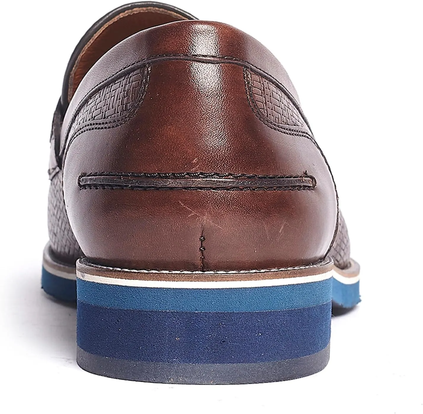 Carlos Santana Slip-on Leather Garcia Tassel Loafers for Men | 100% Leather Fabric | Cushioned Footbed | with Embossed Print on The Calfskin Leather