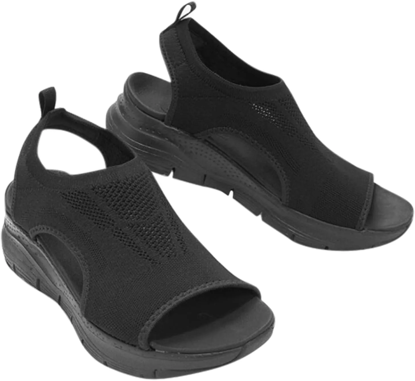 Casual Fashion Women's Shoes Platform Sandals Fish Mesh Summer Mouth Women's Women's Sandals Wide Width Shoes for Women