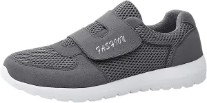 Casual Shoes for Men Men's 2023 New Hook Loop Solid Color Fly Woven Mesh Breathable Running Shoes