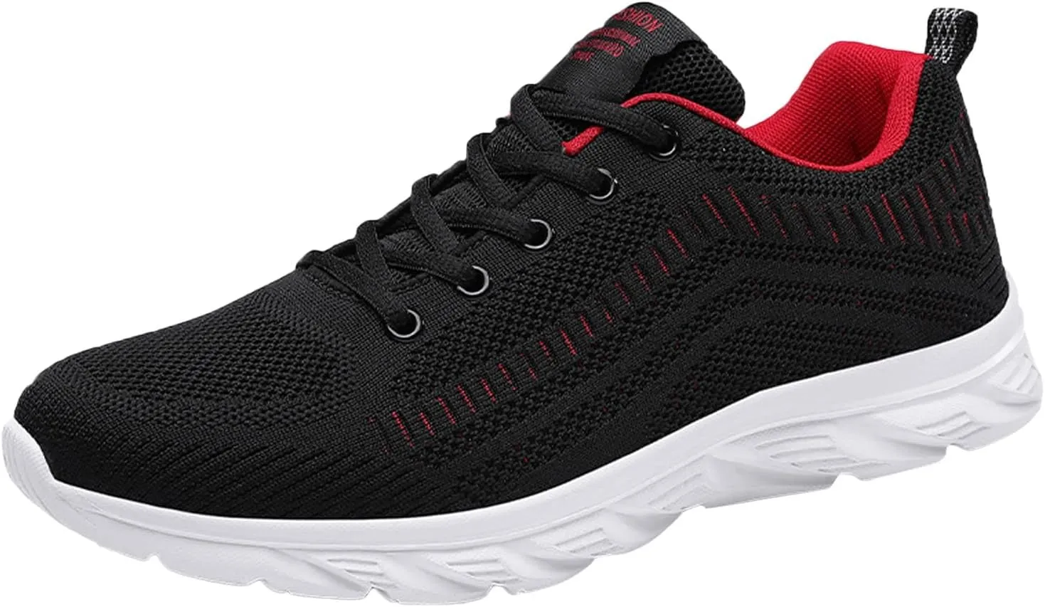 Casual Shoes Lace up Fashion Men Mesh Mountaineering Casual Sport Shoes Lace Up Solid Color Running Breathable Soft