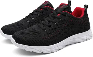 Casual Shoes Lace up Fashion Men Mesh Mountaineering Casual Sport Shoes Lace Up Solid Color Running Breathable Soft