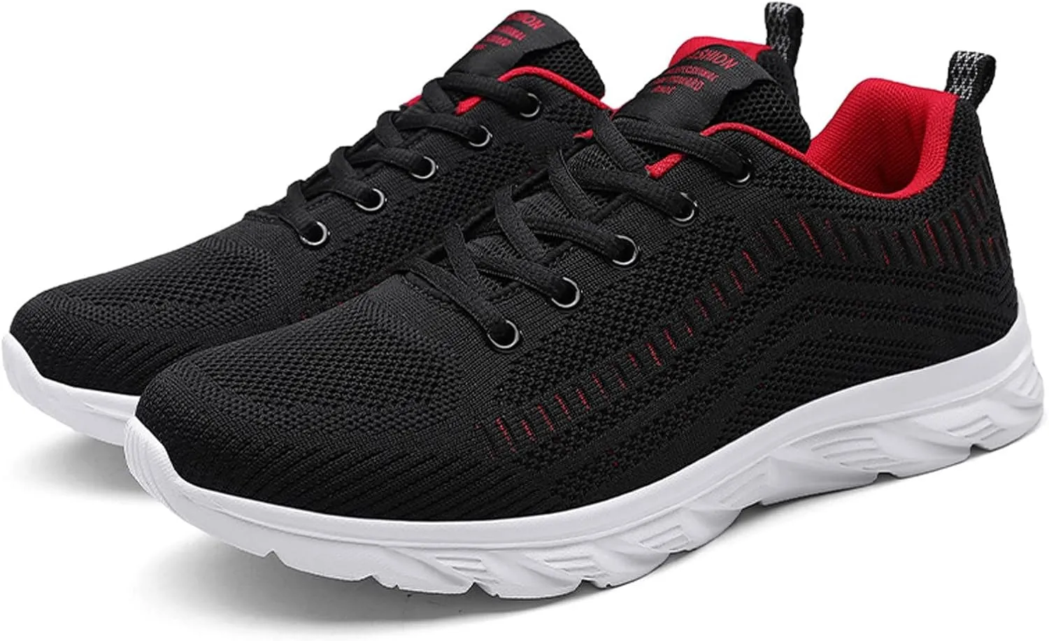 Casual Shoes Lace up Fashion Men Mesh Mountaineering Casual Sport Shoes Lace Up Solid Color Running Breathable Soft