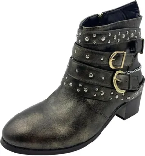 Chelsea Bootie Womens Lace Up Ankle Boots Wide Width High Ankle Boots Low Heel Womens 2024 High Heel Ankle Boots with Buckle Women's Ankle Boots Low Heel Comfortable Lace Ankle Boots