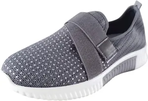 Chunky Sneakers for Women Brown Women's Black Non Slip Shoes Nursing Shoes Women Comfortable Wide Comfortwear Ortho Shoes for Women Plantar Fasciitis Wide Width Slip On Walking Shoes for Women
