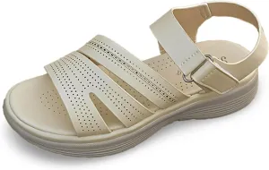 Comfortable Women's Sandals Daily And Casual Wear With Stylish Design Tape Closure And Thick Sole Wedge with Strap