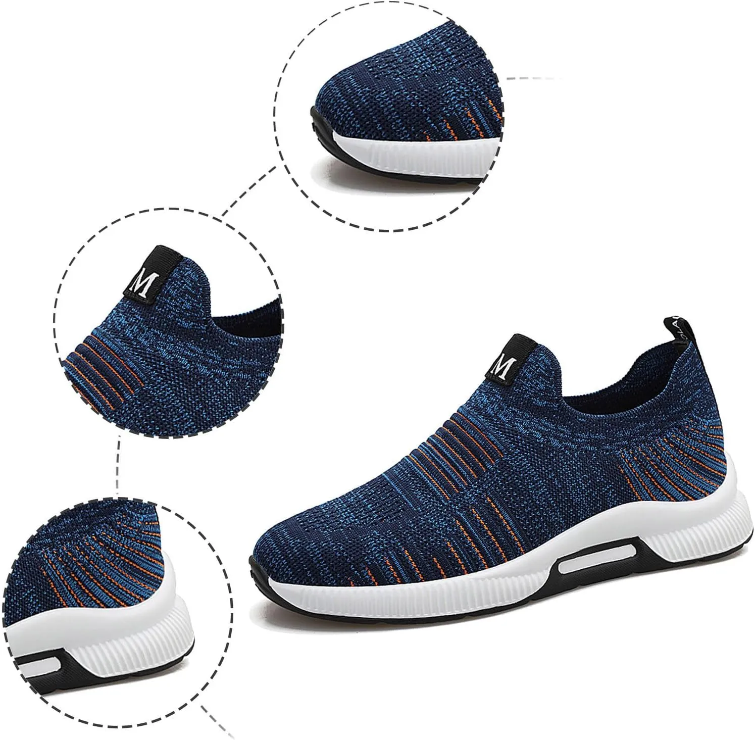 Couple Men's Elevator Shoes Men's Casual Mesh Trainers Lightweight Breathable Lace Up Sports Shoes Mens Fashion Sneaker