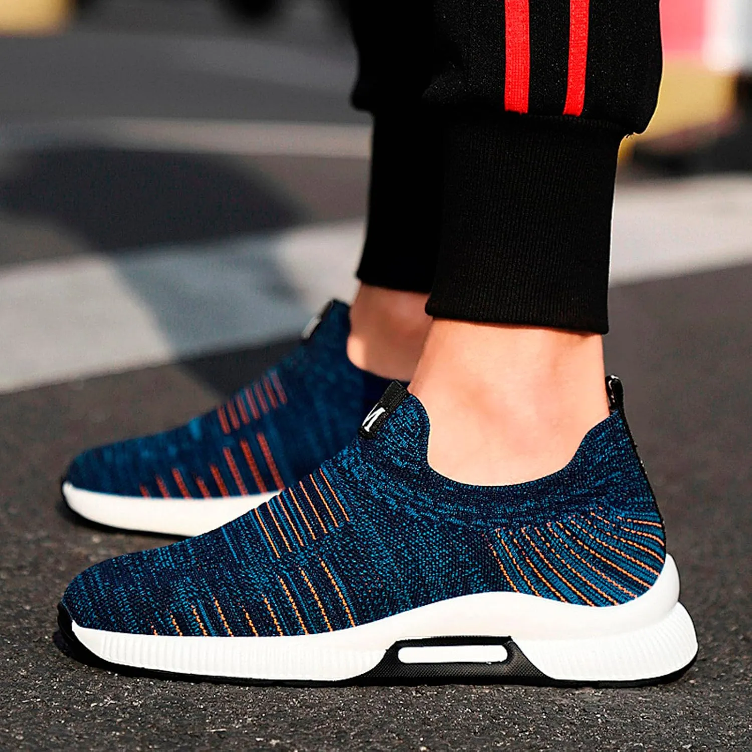 Couple Men's Elevator Shoes Men's Casual Mesh Trainers Lightweight Breathable Lace Up Sports Shoes Mens Fashion Sneaker