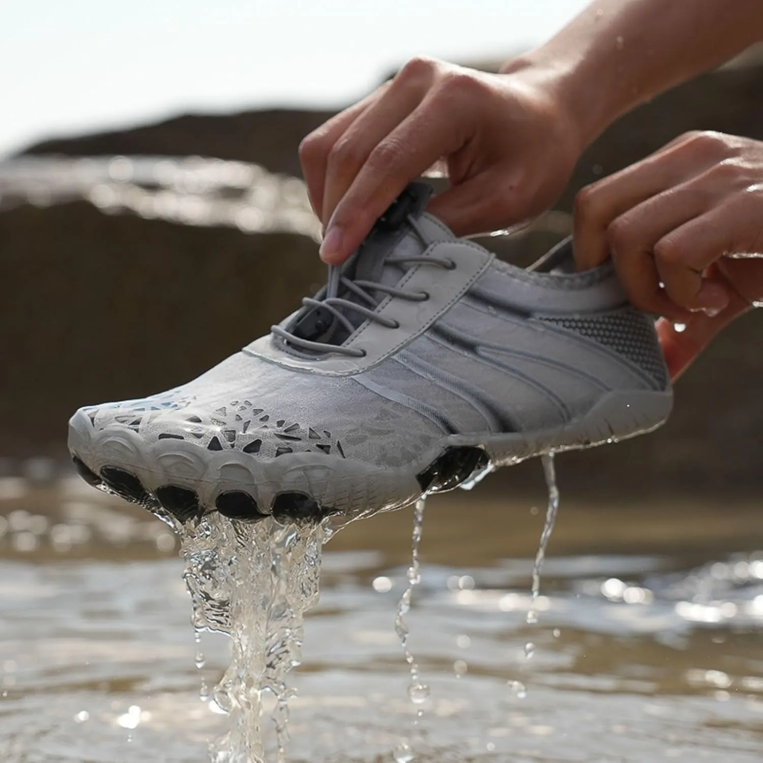 Couples All Seasons Five Finger Water Shoes Swimming Shoes Men and Women Multifunctional Yoga Shoes Barefoot Shoes Women