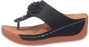 Ergonomic Design Wedge Toe Post Sandals Mitigate Foot Fatigue Comfortable And Functional Shoes Platform Dress Sandals