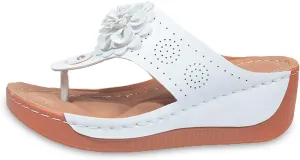 Ergonomic Design Wedge Toe Post Sandals Mitigate Foot Fatigue Comfortable And Functional Shoes Platform Dress Sandals