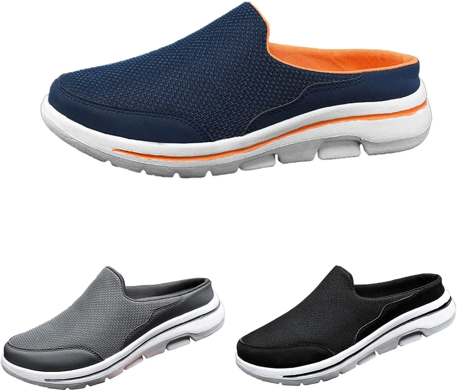 Fashion Sneakers Shoes Men Sports Shoes Fashionable and Simple Solid Color New Pattern Summer Breathable Mesh