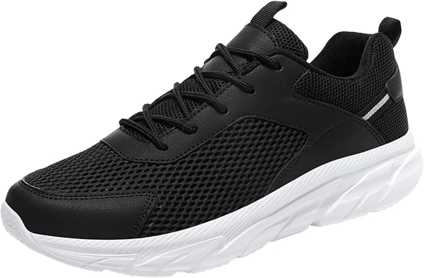 Fashion Sneakers Shoes Men Sports Shoes Fashionable and Simple Solid Color New Pattern Summer Mesh Breathable and