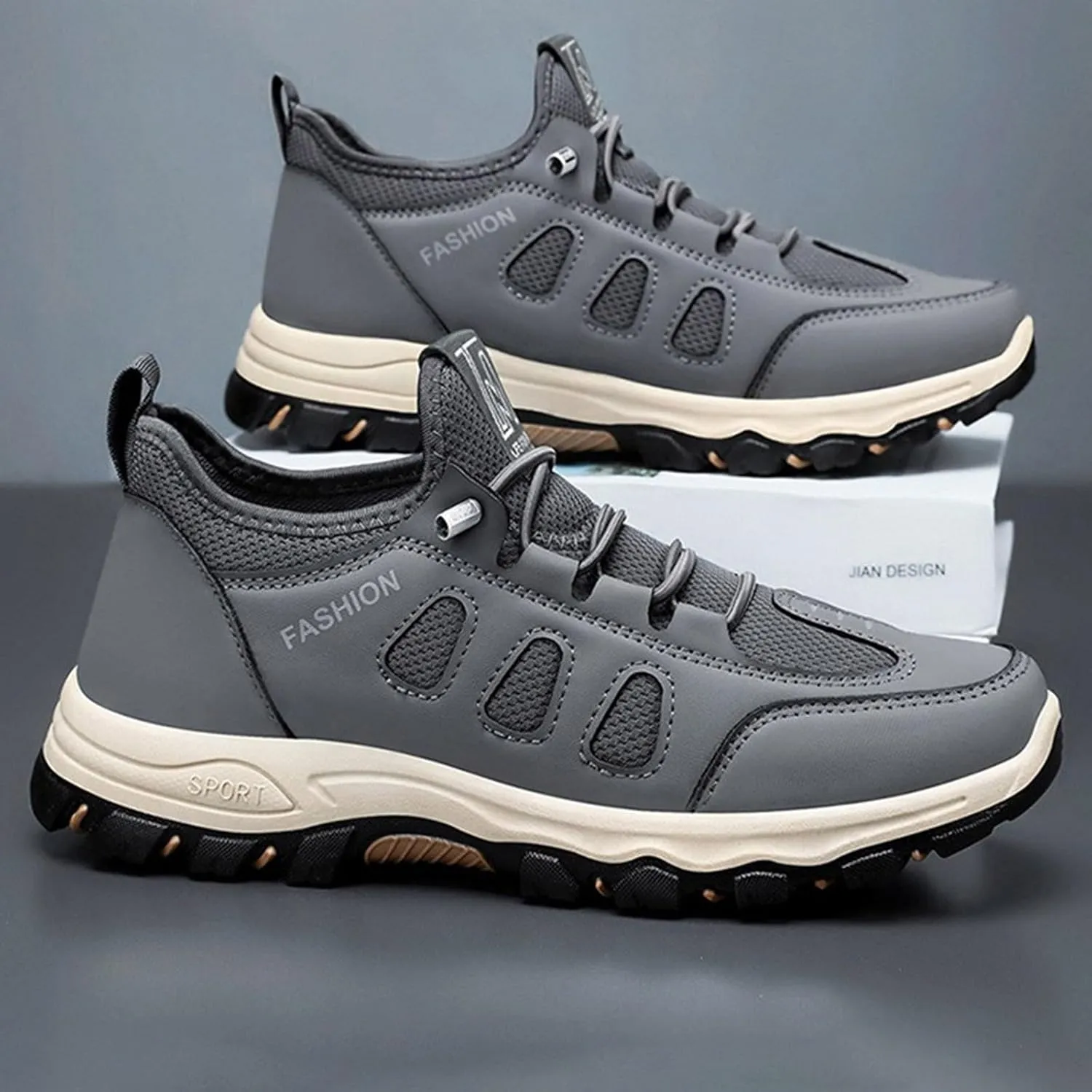Fashion Sneakers Shoes Men's Sports Shoes New Mesh Breathable Border Men's Lightweight and Comfortable Running