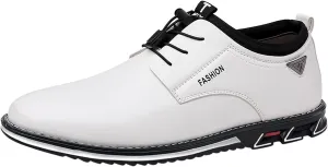 Fashion Style Men's Breathable Comfortable Business Lace Up Work Leisure Solid Color Leather Shoes Dress Boots