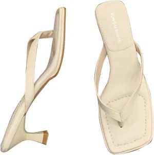 French Style Strappy Heeled Sandals For Women Minimalist Thong Sandals With High Heels For Leather Sandals Women Born