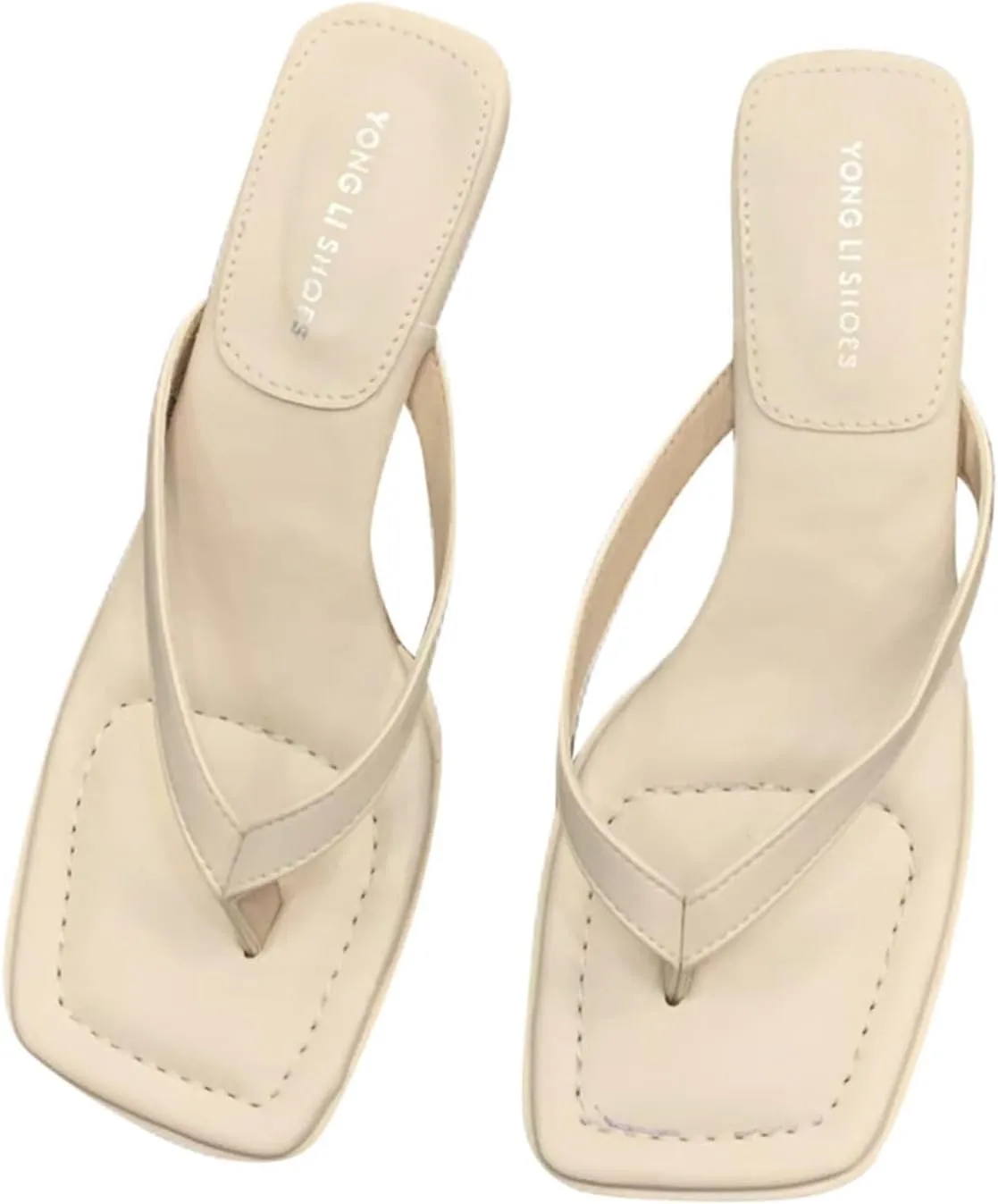 French Style Strappy Heeled Sandals For Women Minimalist Thong Sandals With High Heels For Leather Sandals Women Born