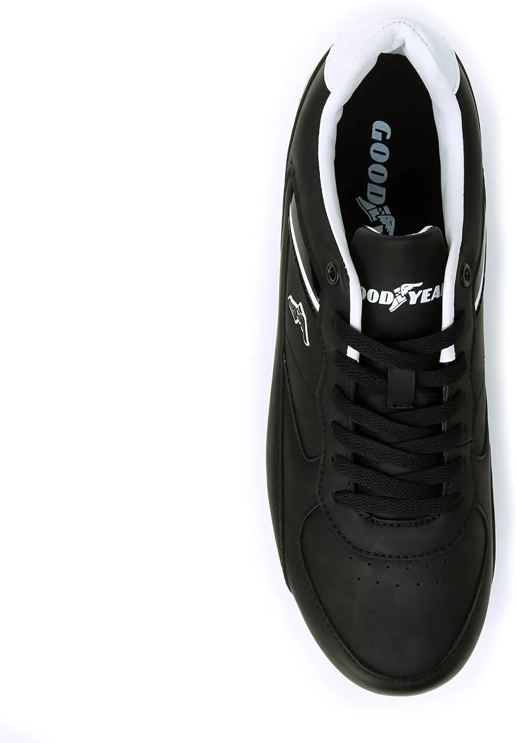 Goodyear Shift Racing Sneaker for Men, Pair, Athletic Auto Racing Footwear with Non-Slip EVA Rubber Soles, PU Leather Upper, Mesh Lining
