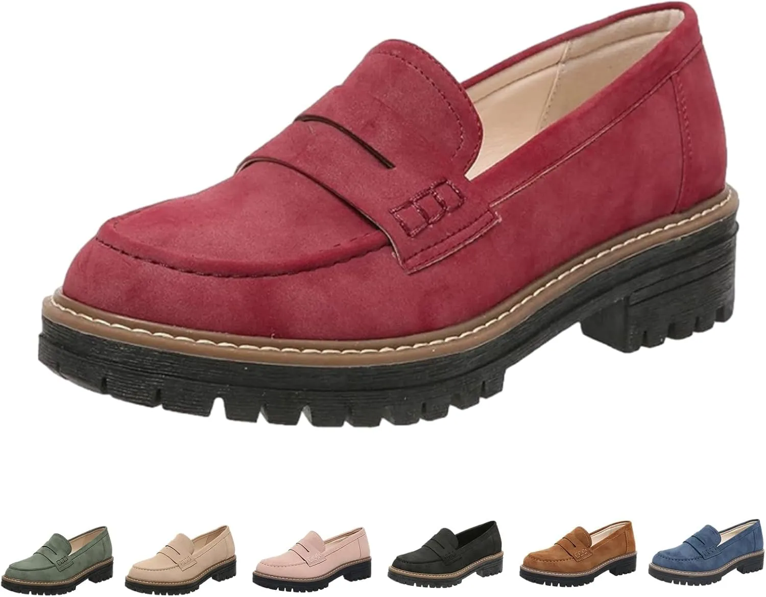INGKE Platform Loafers for Women - orthoture-Orthopedic Platform Loafers, Orthopedic Shoes for Women