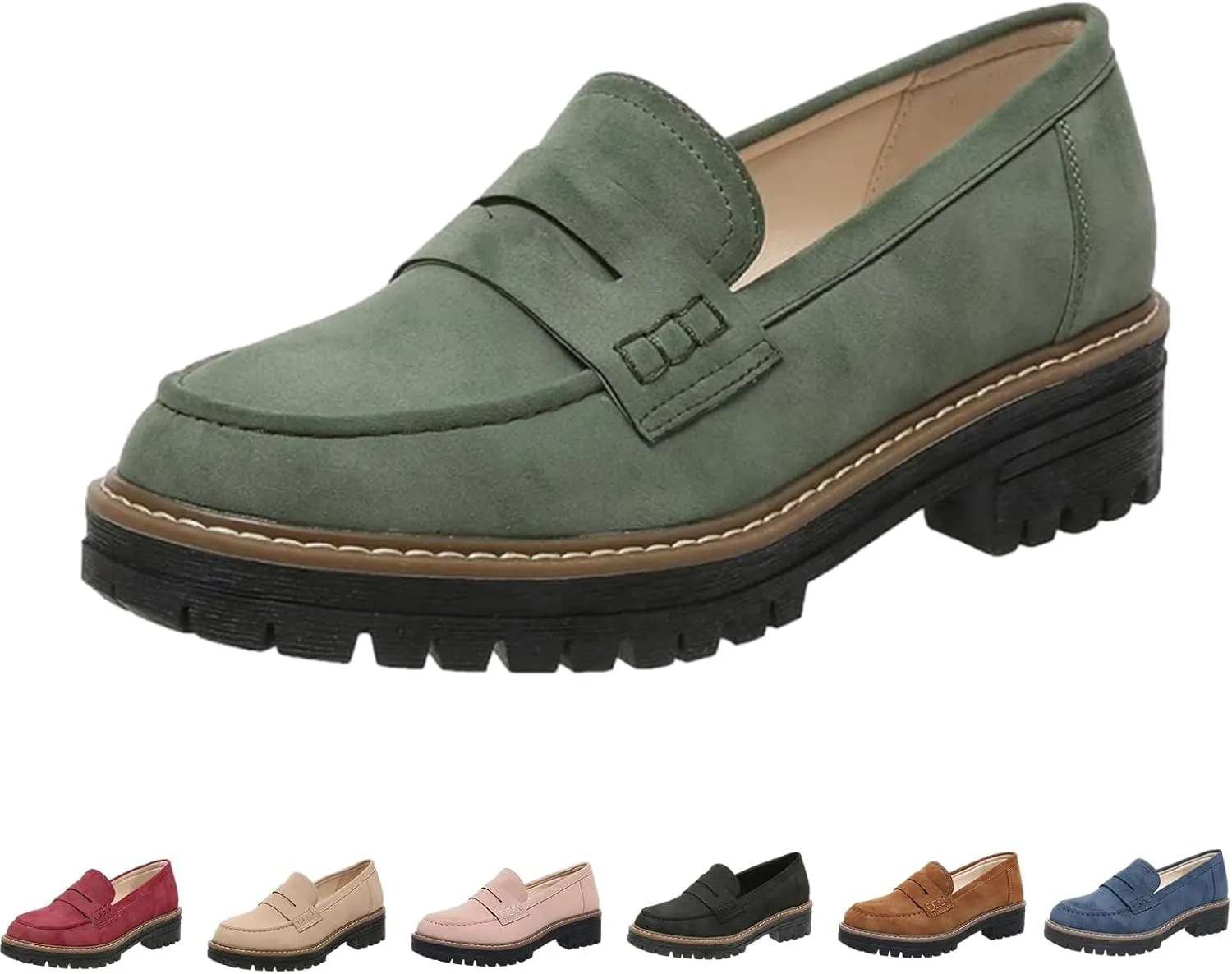 INGKE Platform Loafers for Women - orthoture-Orthopedic Platform Loafers, Orthopedic Shoes for Women