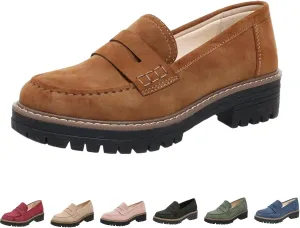 INGKE Platform Loafers for Women - orthoture-Orthopedic Platform Loafers, Orthopedic Shoes for Women