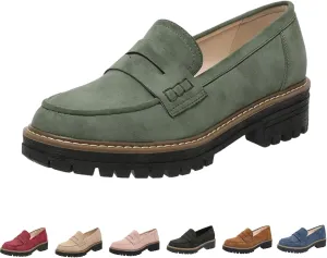 INGKE Platform Loafers for Women - orthoture-Orthopedic Platform Loafers, Orthopedic Shoes for Women