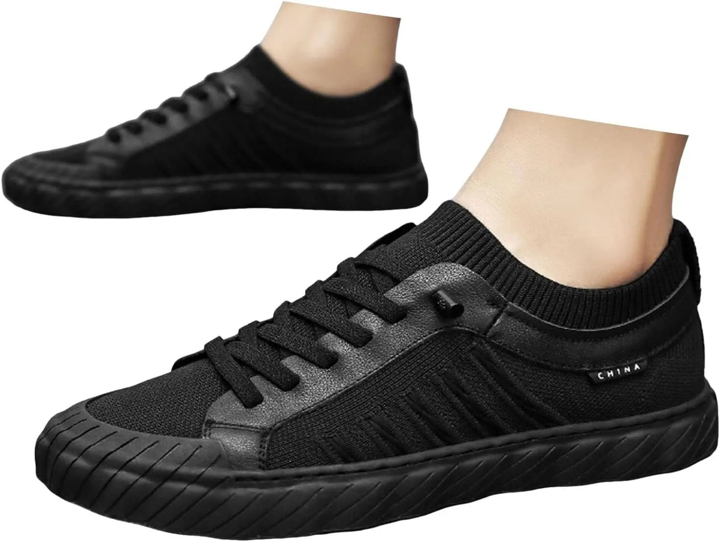 IWIHMIV Mens Walking Shoes Men's Slip On Shoes Men's Fashion Sneakers Men's Casual Sports Shoes Comfortable Non Slip Sneakers