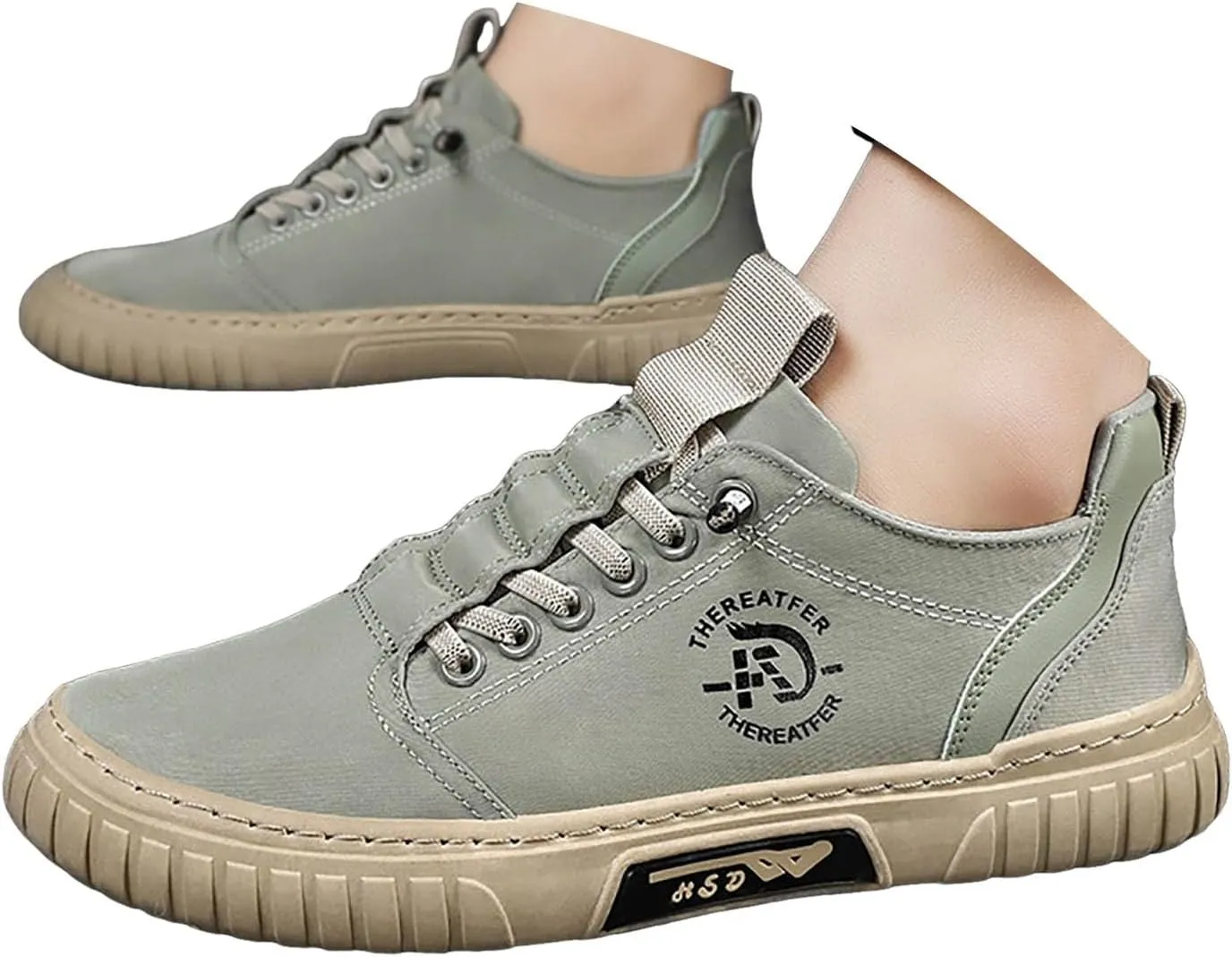 IWIHMIV Mens Walking Shoes Men's Slip On Shoes Men's Fashion Sneakers Men's Casual Sports Shoes Comfortable Non Slip Sneakers