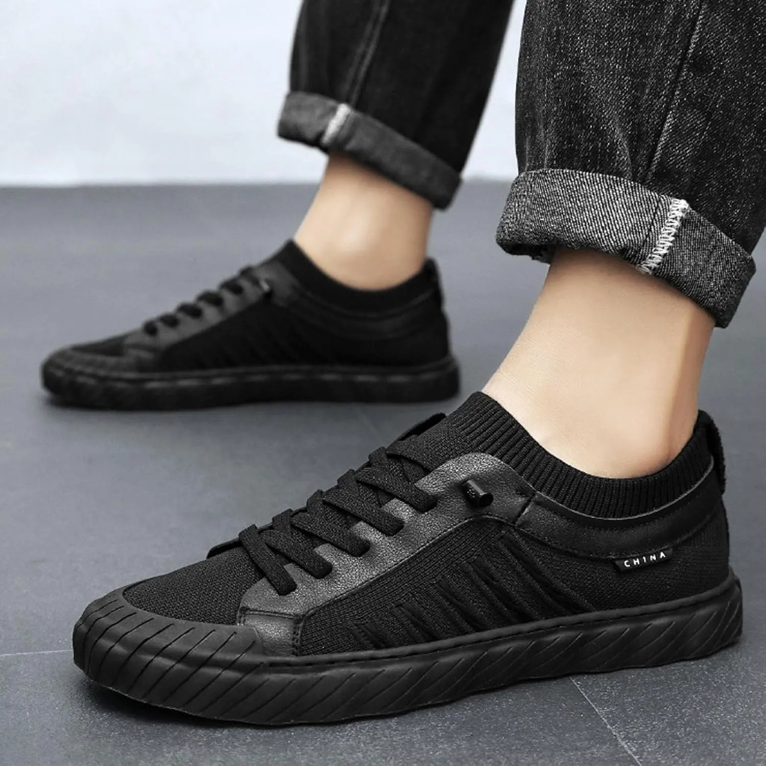 IWIHMIV Mens Walking Shoes Men's Slip On Shoes Men's Fashion Sneakers Men's Casual Sports Shoes Comfortable Non Slip Sneakers