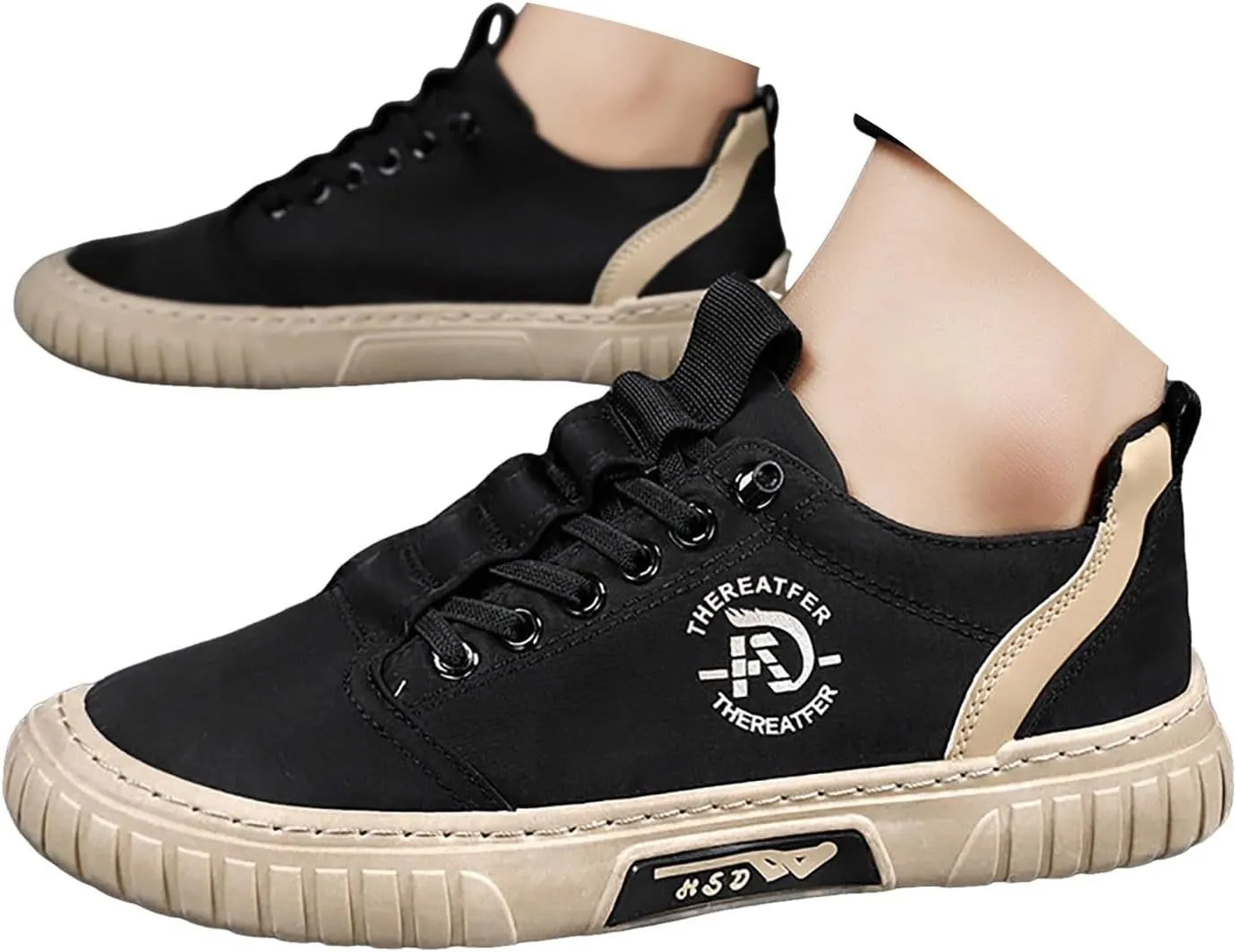 IWIHMIV Mens Walking Shoes Men's Slip On Shoes Men's Fashion Sneakers Men's Casual Sports Shoes Comfortable Non Slip Sneakers