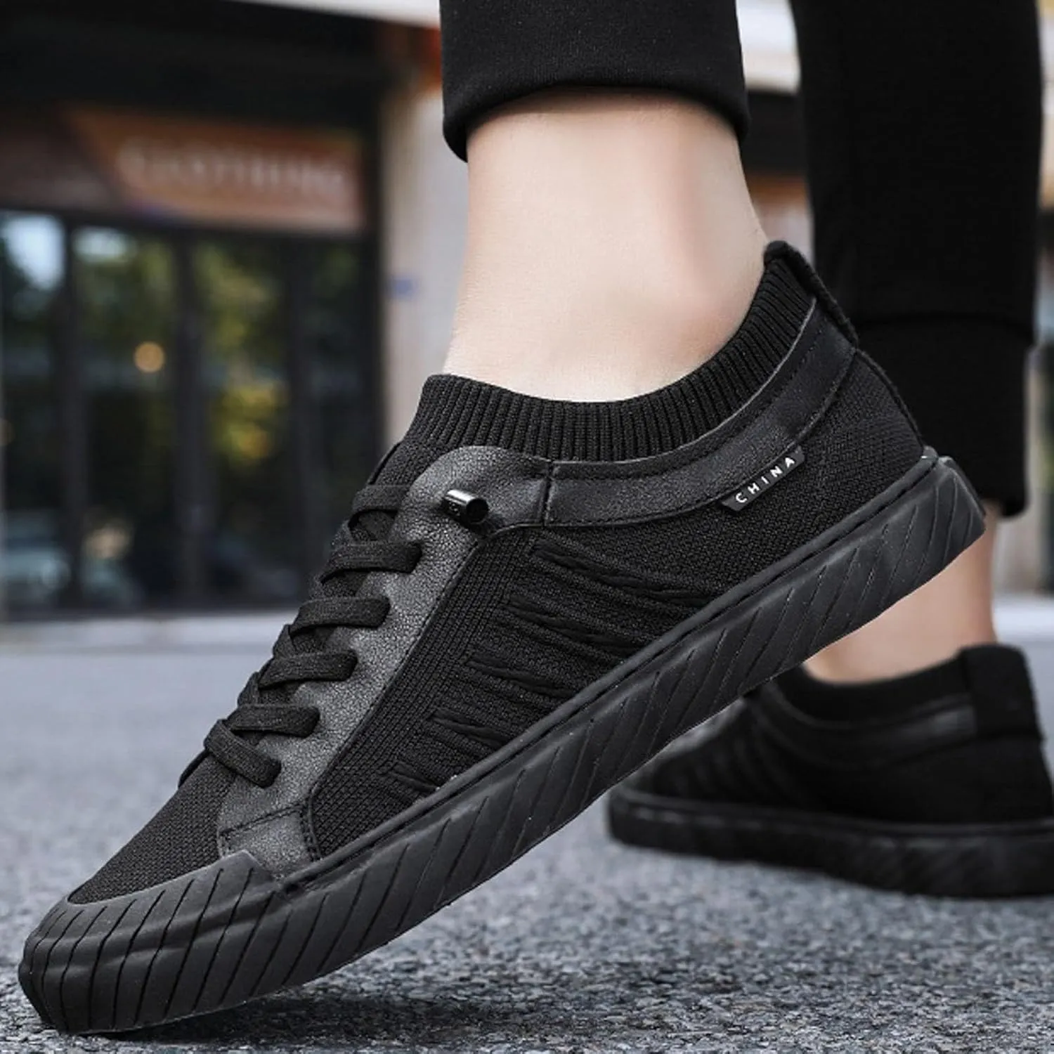 IWIHMIV Mens Walking Shoes Men's Slip On Shoes Men's Fashion Sneakers Men's Casual Sports Shoes Comfortable Non Slip Sneakers
