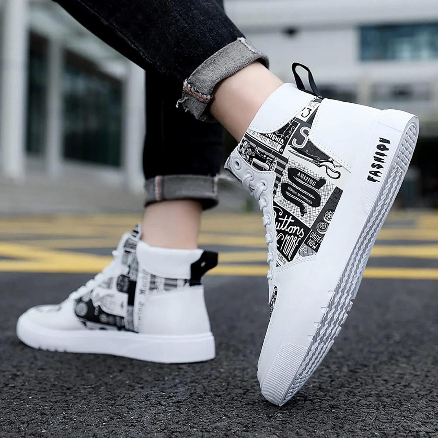 IWIHMIV Non Slip Shoes Mens Running Shoes Lightweight Breathable Running Shoes Comfortable Athletic Shoes for Men