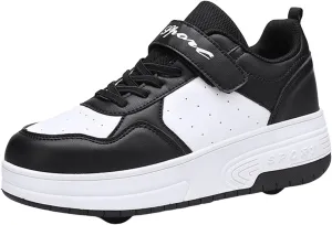 IWIHMIV Roller Skate Shoes for Kids Boys Girls Fashion Sneakers Wheels Roller Shoes Girls' Sneakers Toddler Boys Shoes