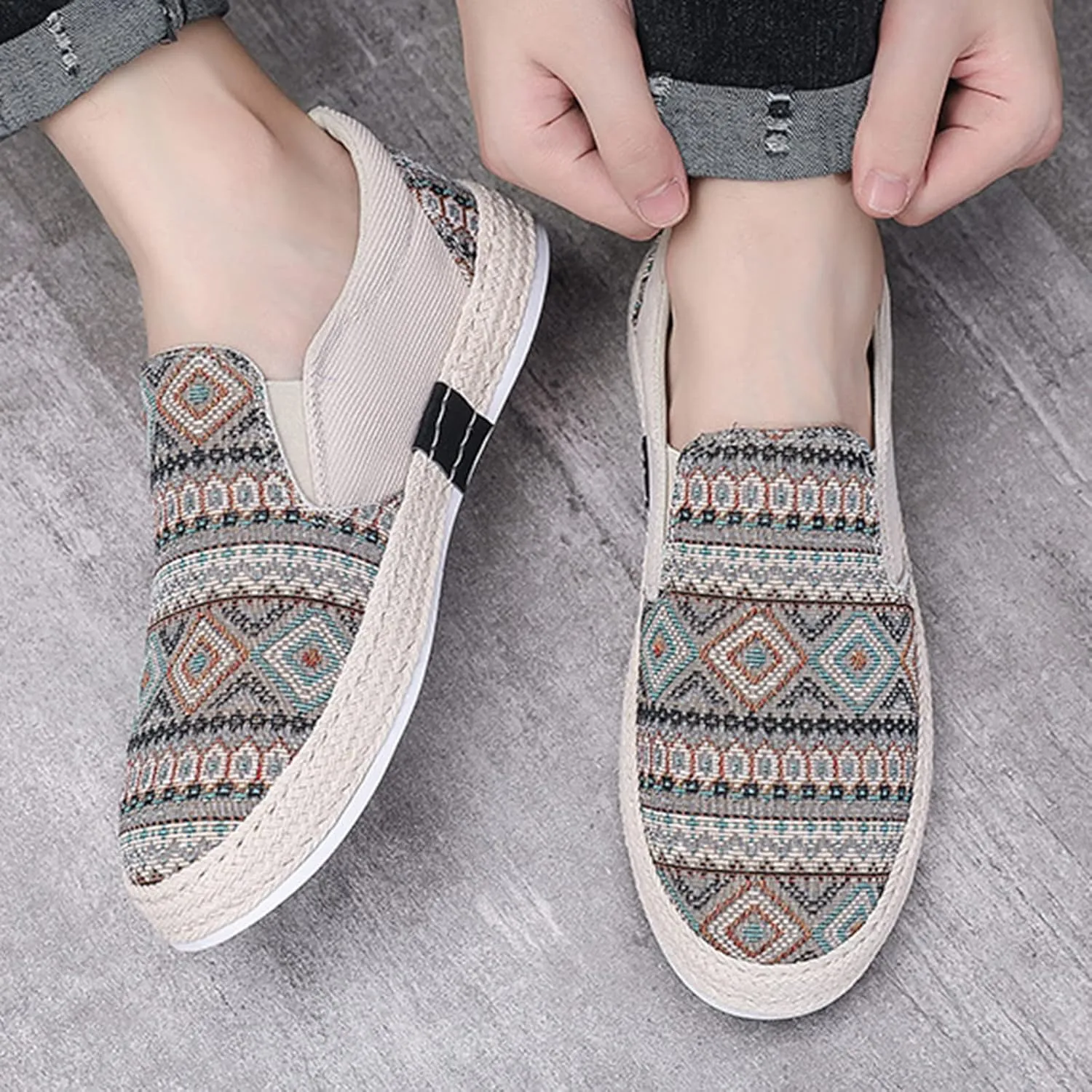 IWIHMIV Walking Shoes for Men Non Slip Men Casual Shoes Men's Running Shoes Tennis Fashion Sneakers Breathable Sports Shoes
