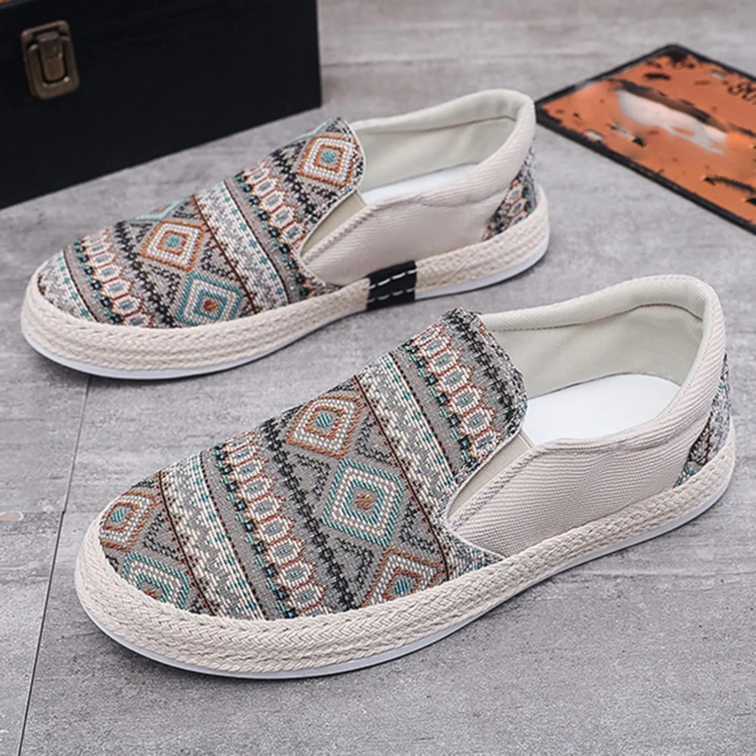 IWIHMIV Walking Shoes for Men Non Slip Men Casual Shoes Men's Running Shoes Tennis Fashion Sneakers Breathable Sports Shoes