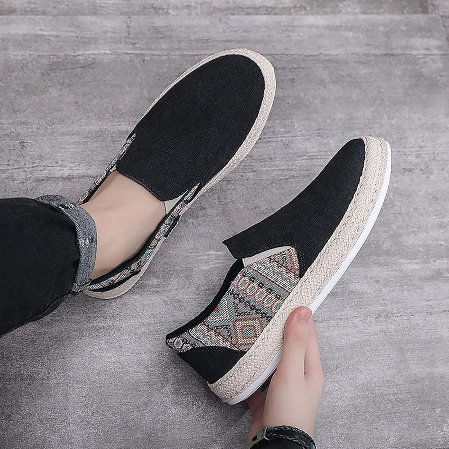 IWIHMIV Walking Shoes for Men Non Slip Men Casual Shoes Men's Running Shoes Tennis Fashion Sneakers Breathable Sports Shoes