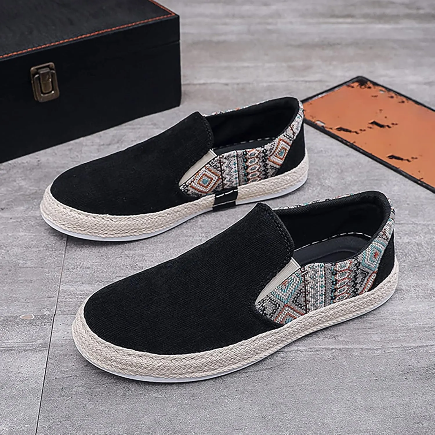 IWIHMIV Walking Shoes for Men Non Slip Men Casual Shoes Men's Running Shoes Tennis Fashion Sneakers Breathable Sports Shoes