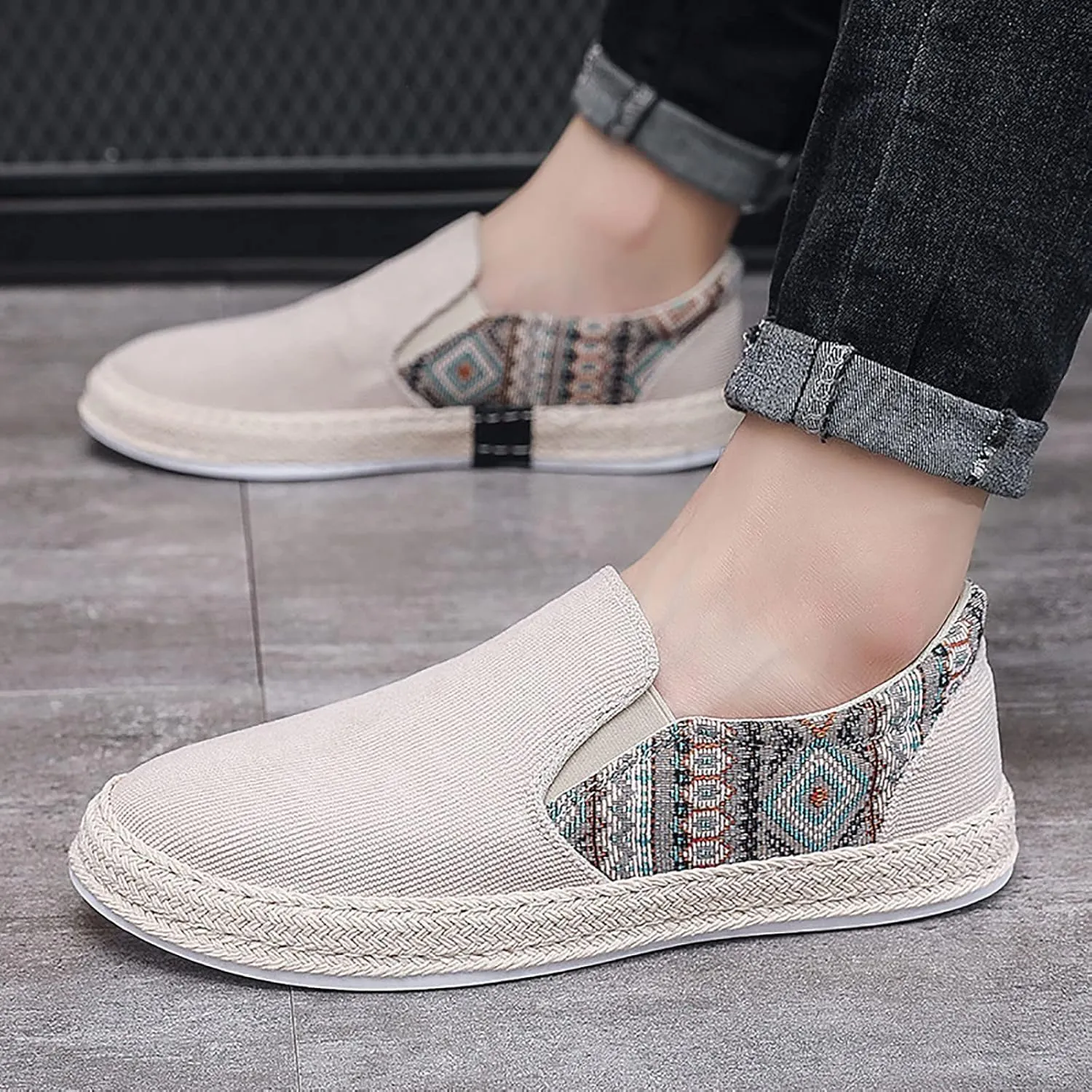 IWIHMIV Walking Shoes for Men Non Slip Men Casual Shoes Men's Running Shoes Tennis Fashion Sneakers Breathable Sports Shoes