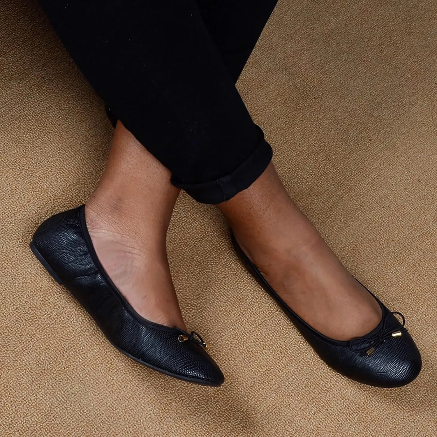 Loafers for Women Women's Fashion Bow Casual Ballet Pointed Toe Shoes Work Shoes