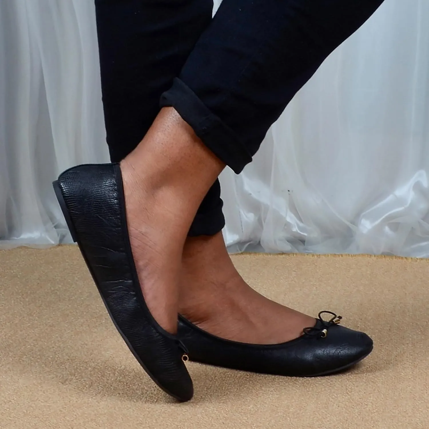 Loafers for Women Women's Fashion Bow Casual Ballet Pointed Toe Shoes Work Shoes