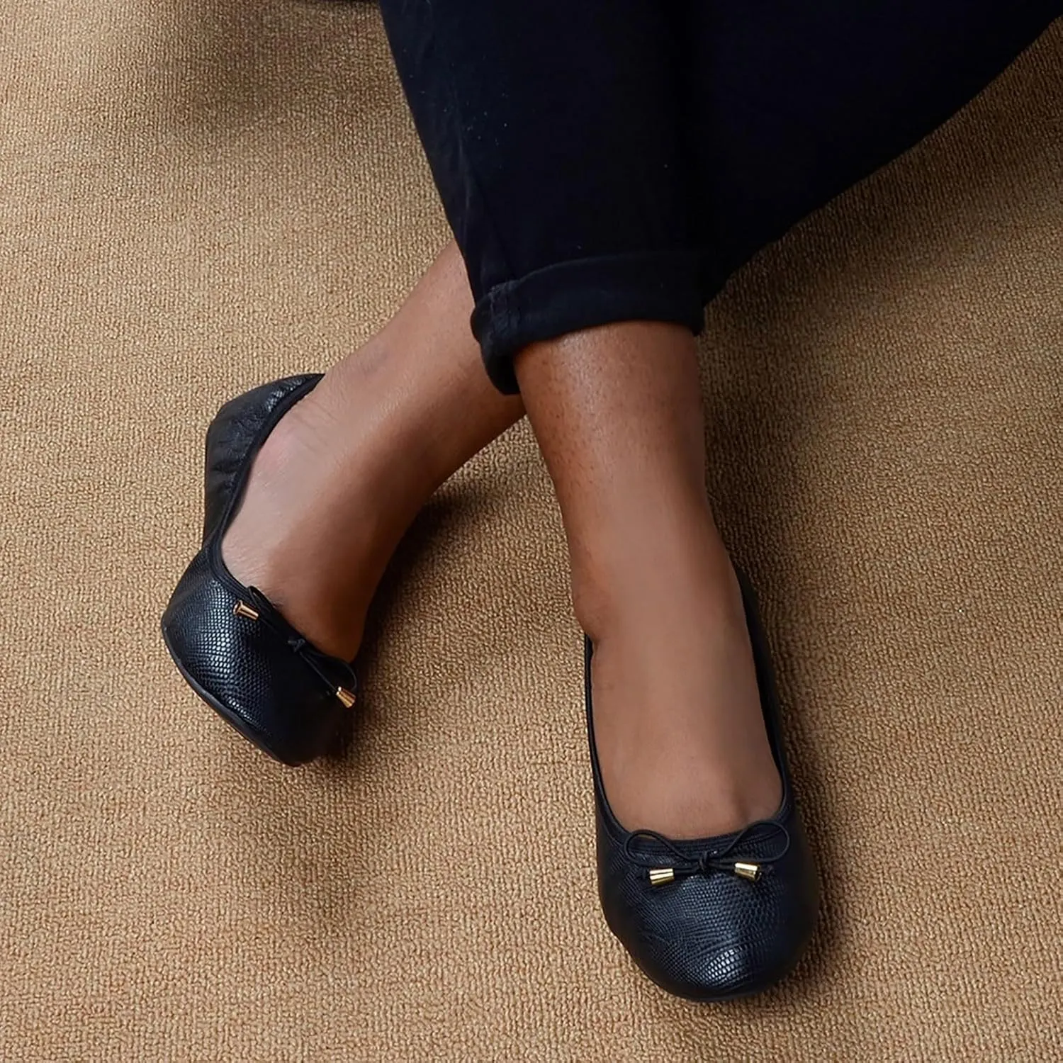 Loafers for Women Women's Fashion Bow Casual Ballet Pointed Toe Shoes Work Shoes