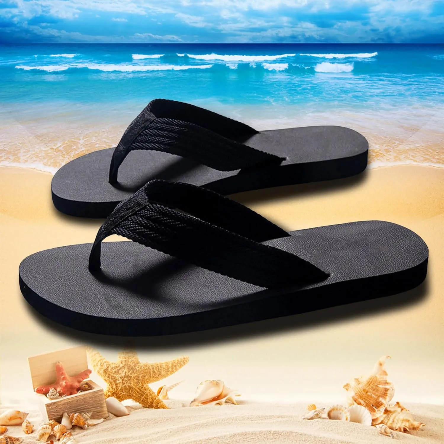 Men Summer Casual Outside Wear Beach Non Slip Breathable Flip Flops Clip Toes Big Size Flat Fuzzy Flip Flop Slippers Men