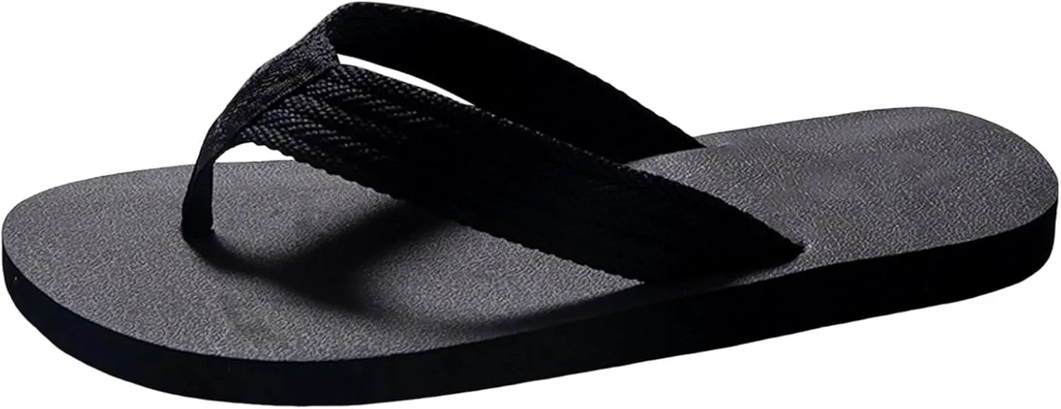 Men Summer Casual Outside Wear Beach Non Slip Breathable Flip Flops Clip Toes Big Size Flat Fuzzy Flip Flop Slippers Men