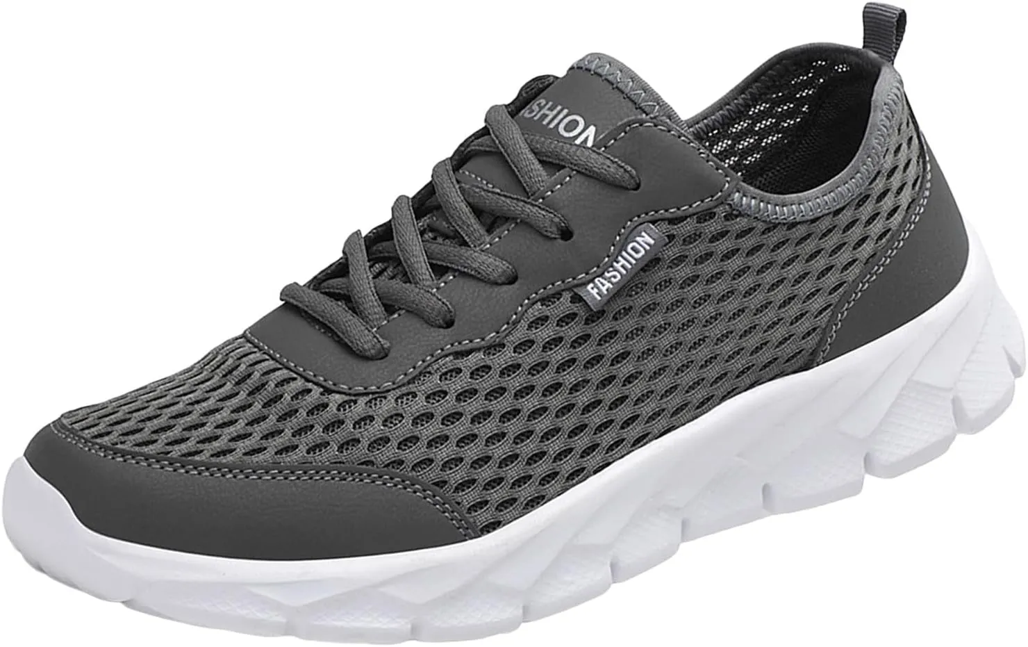 Men's Casual Shoe Men Lightweight Breathable Mesh Shoes Running Shoes Mesh Lace Up Large Size Casual Sneakers